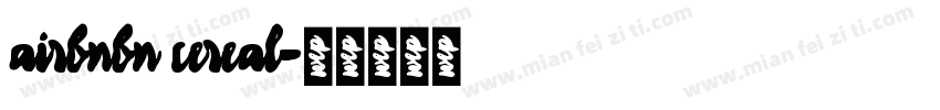 airbnbn cereal字体转换